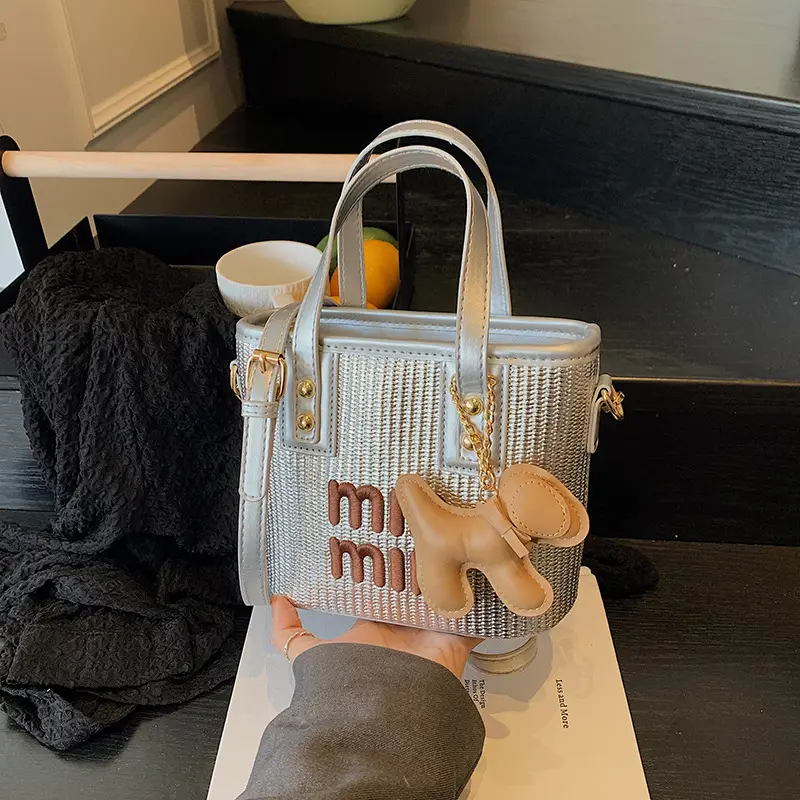 Crossbody Bag Women Korean Style Small Square Color Blocking