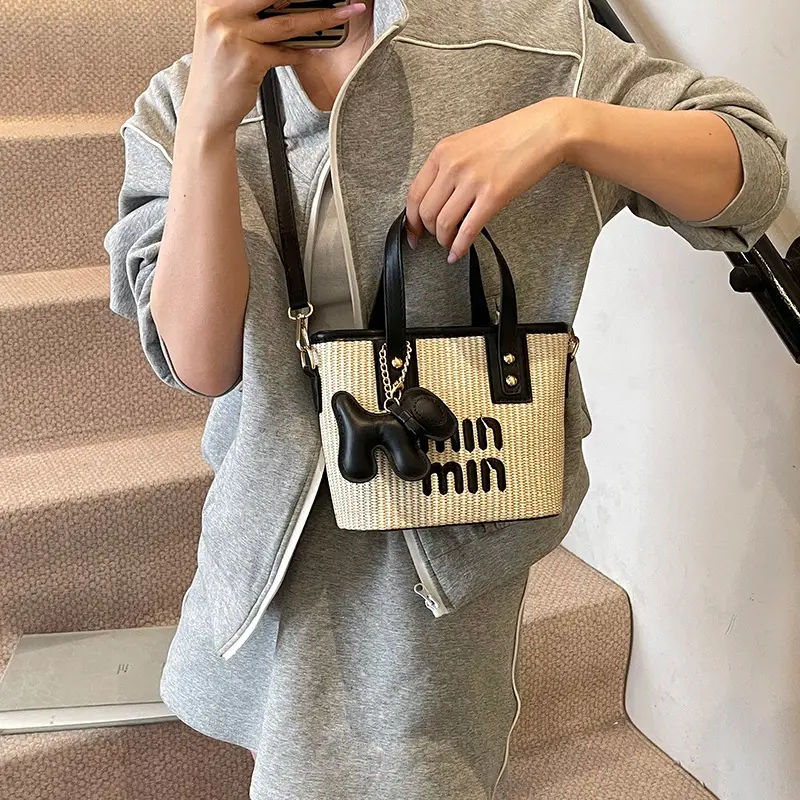 Crossbody Bag Women Korean Style Small Square Color Blocking