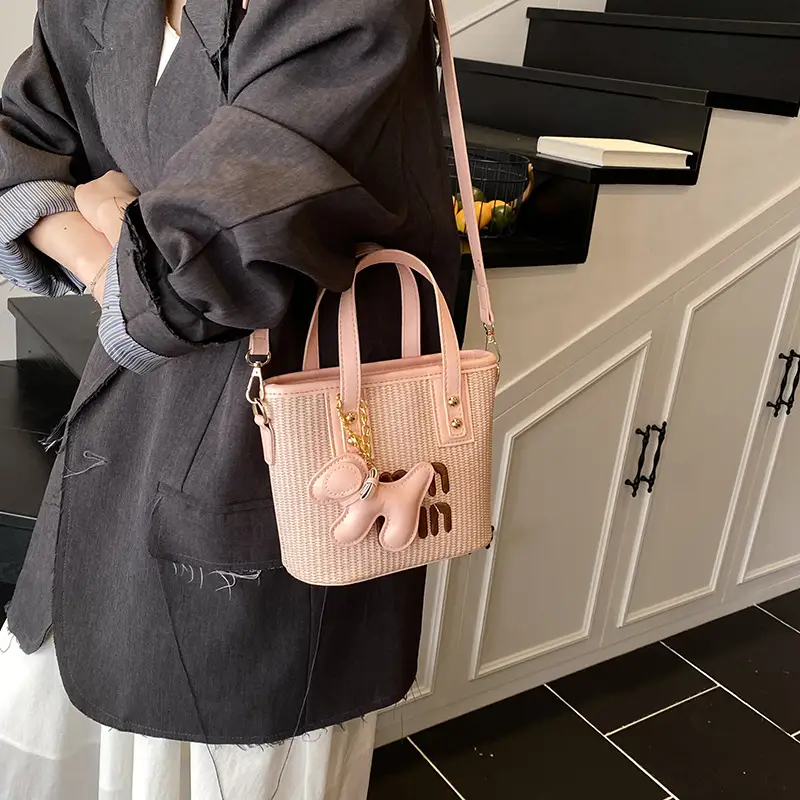 Crossbody Bag Women Korean Style Small Square Color Blocking