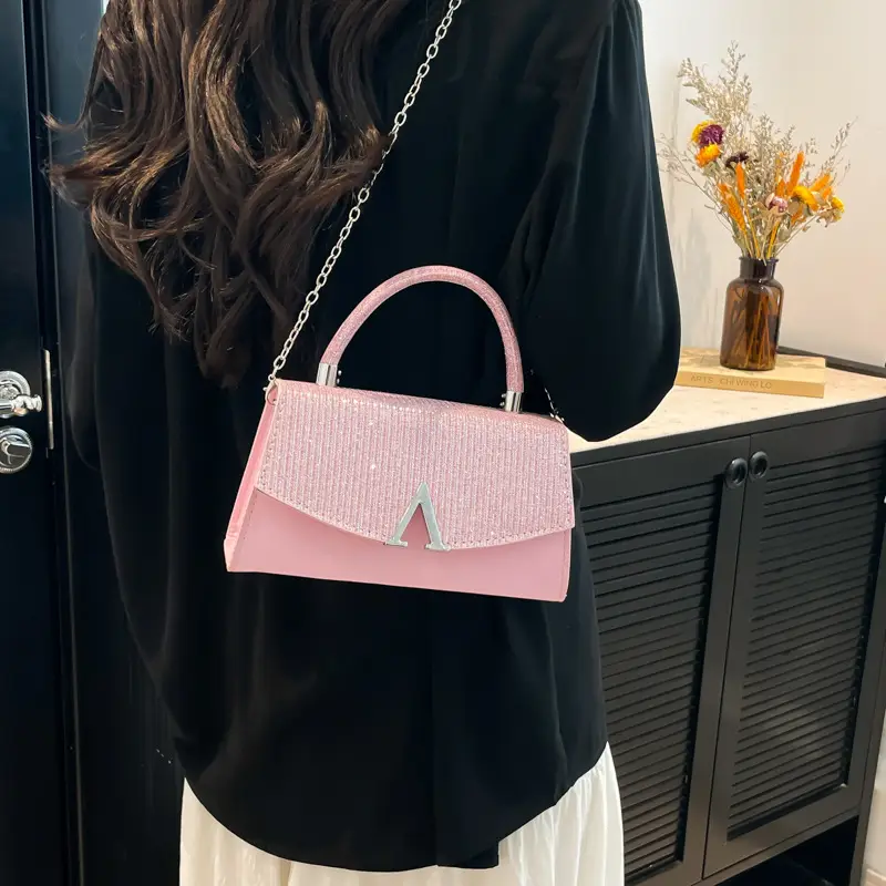 2025 Cross-Border New Fashion Light Blue Crossbody Bag - Image 6