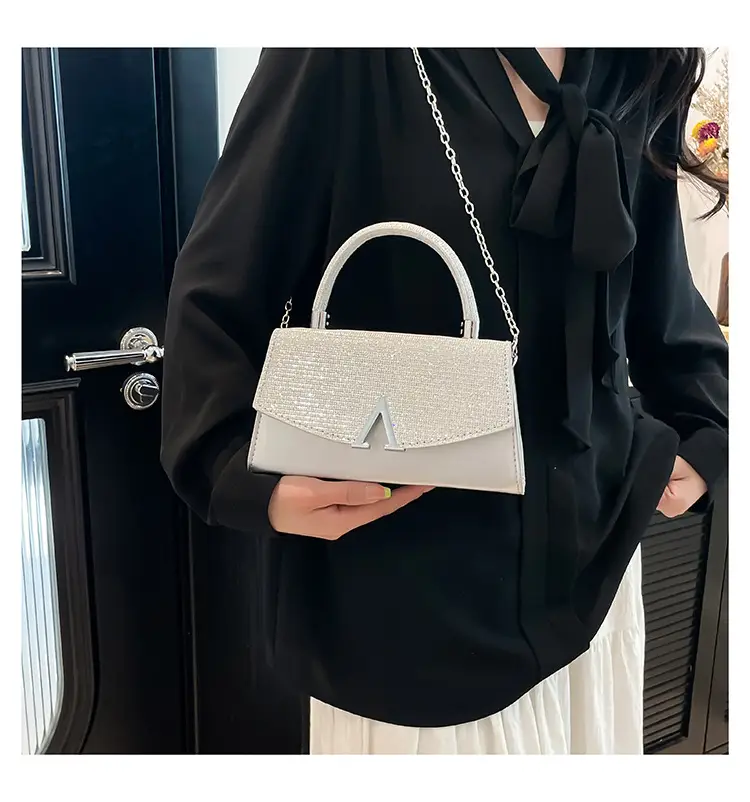 2025 Cross-Border New Fashion Light Blue Crossbody Bag — feature 17
