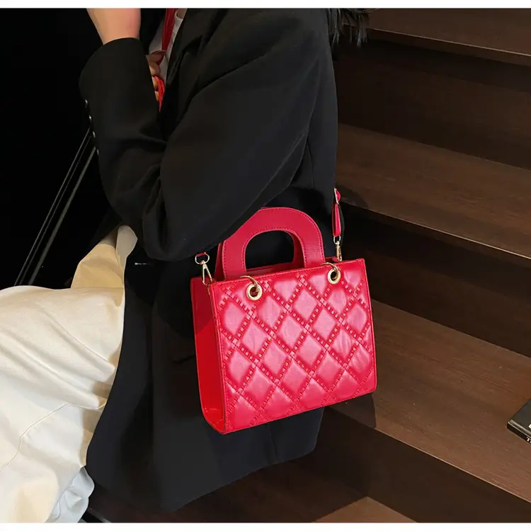 Orange Quilted Handbag Women's 2025 Trendy — feature 11