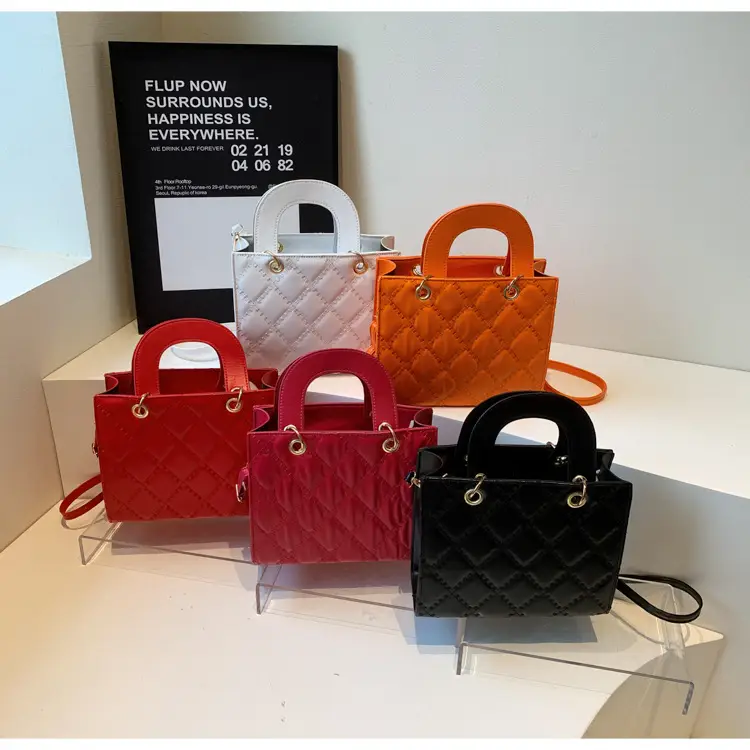 Orange Quilted Handbag Women's 2025 Trendy — feature 24