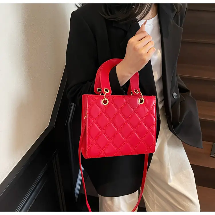Orange Quilted Handbag Women's 2025 Trendy — feature 9