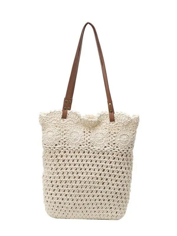 Women's Crossbody Woven Bag Large Capacity Shoulder Bag - Image 7