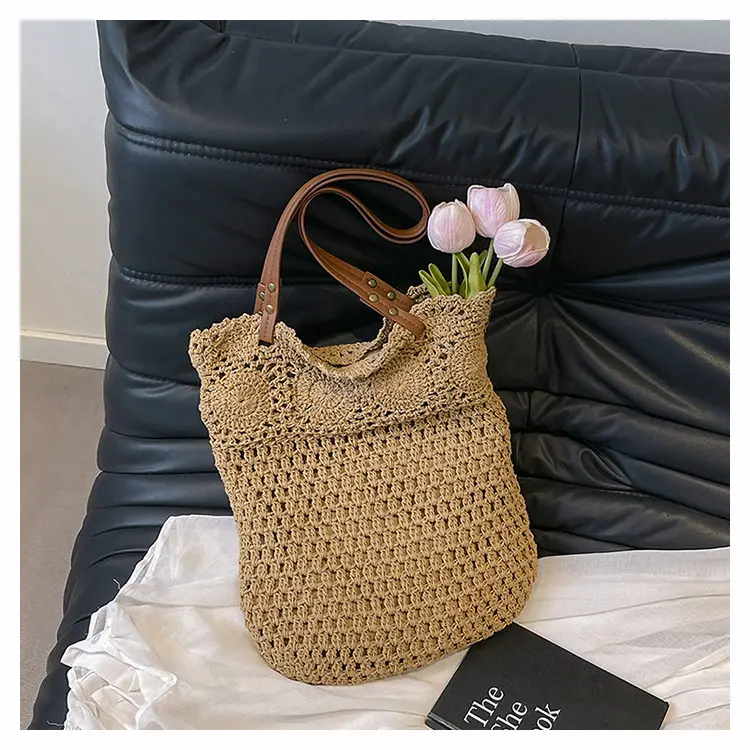 Women's Crossbody Woven Bag Large Capacity Shoulder Bag — feature 12
