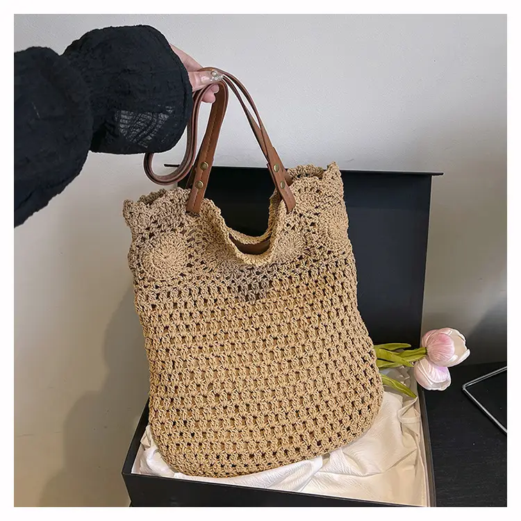 Women's Crossbody Woven Bag Large Capacity Shoulder Bag — feature 14