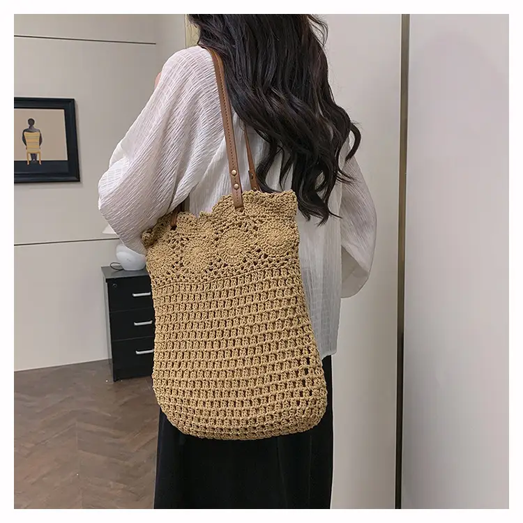 Women's Crossbody Woven Bag Large Capacity Shoulder Bag — feature 19