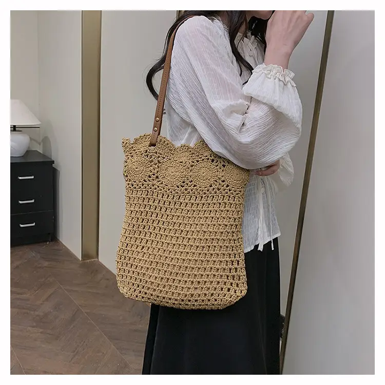 Women's Crossbody Woven Bag Large Capacity Shoulder Bag — feature 21