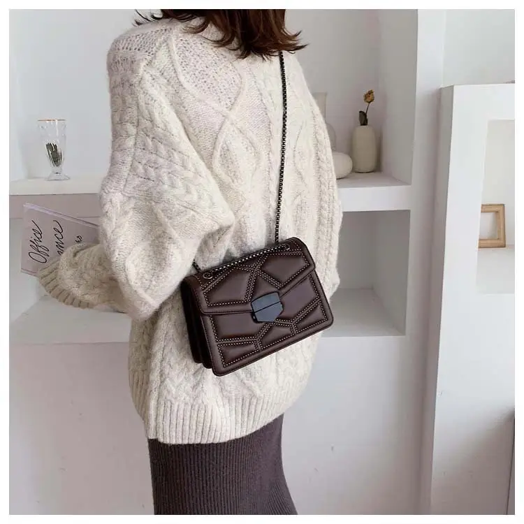 Black Crossbody Bag with Chain Strap for Women — feature 17