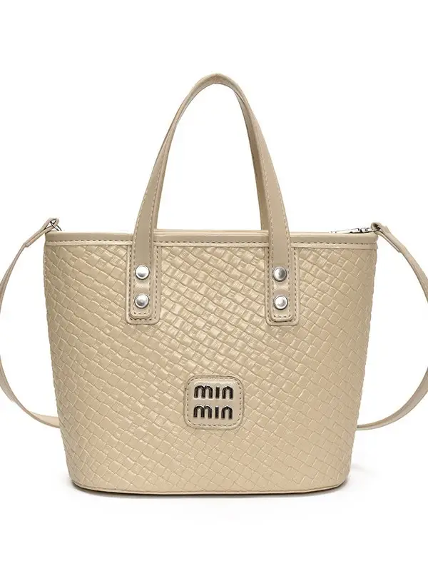 Women Woven Handbag Bucket Bag 2025 New Trendy Fashion - Image 9