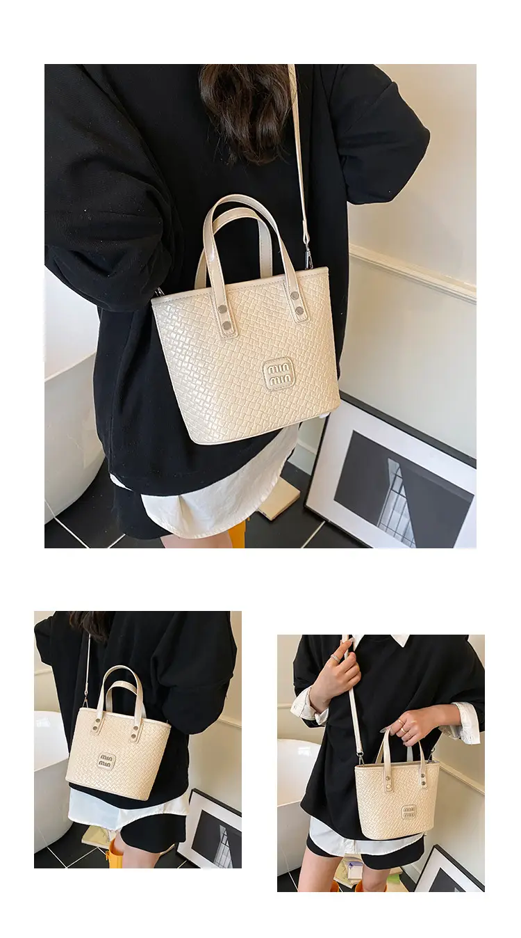 Women Woven Handbag Bucket Bag 2025 New Trendy Fashion — feature 14