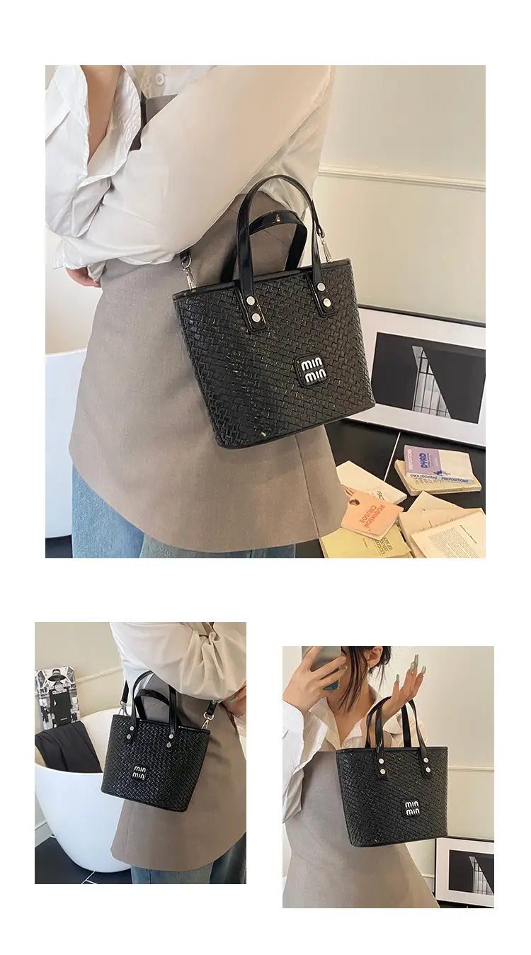 Women Woven Handbag Bucket Bag 2025 New Trendy Fashion — feature 15