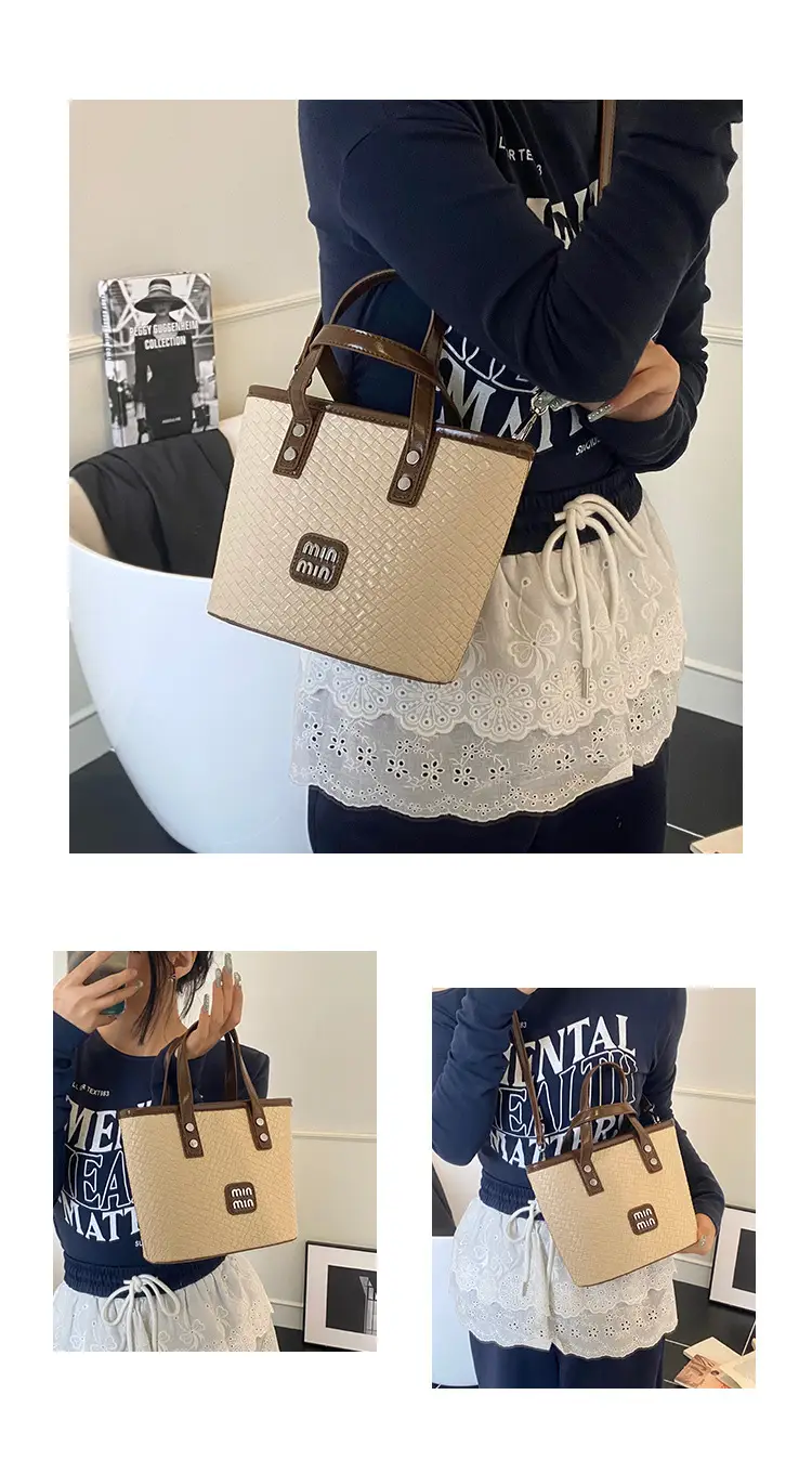 Women Woven Handbag Bucket Bag 2025 New Trendy Fashion — feature 16