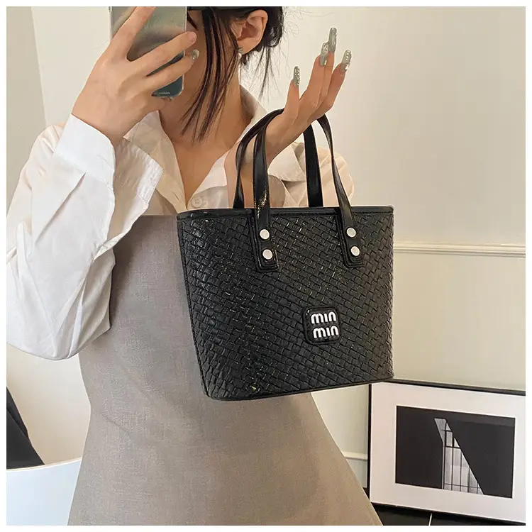 Women Woven Handbag Bucket Bag 2025 New Trendy Fashion — feature 34