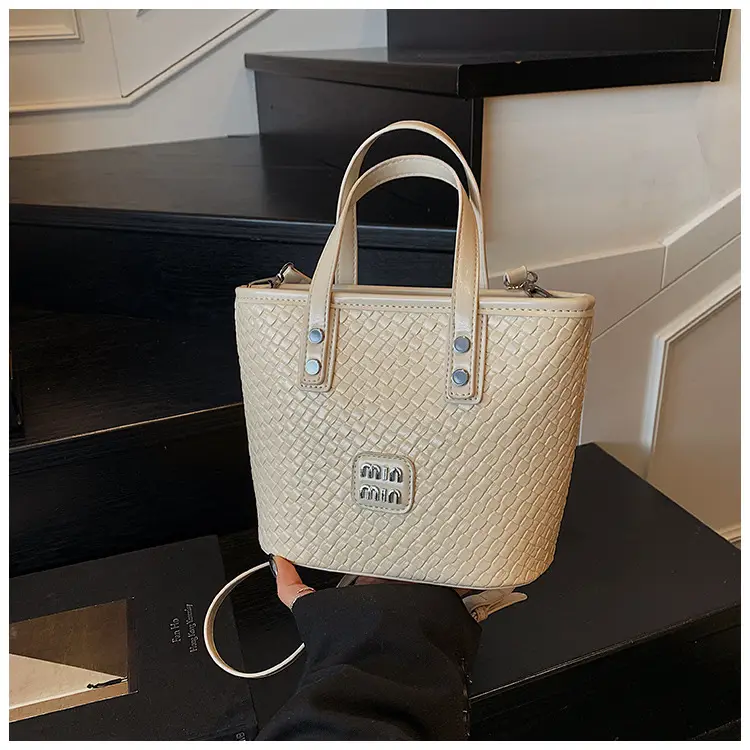 Women Woven Handbag Bucket Bag 2025 New Trendy Fashion — feature 45