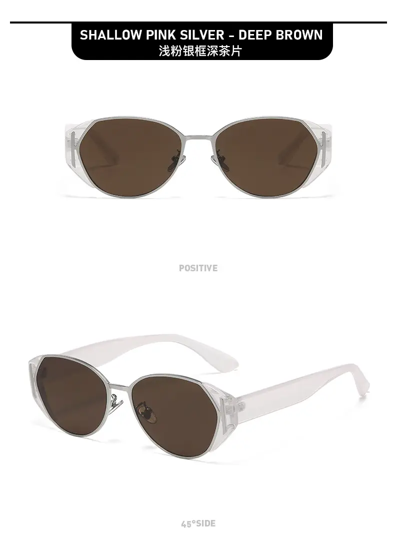 2025 Ice Cube Cat Eye Sunglasses Mirror Anti-UV Black — feature 15