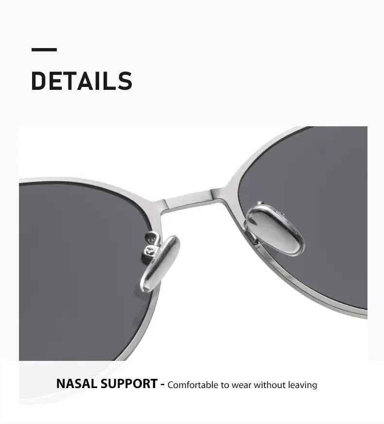 2025 Ice Cube Cat Eye Sunglasses Mirror Anti-UV Black — feature 8