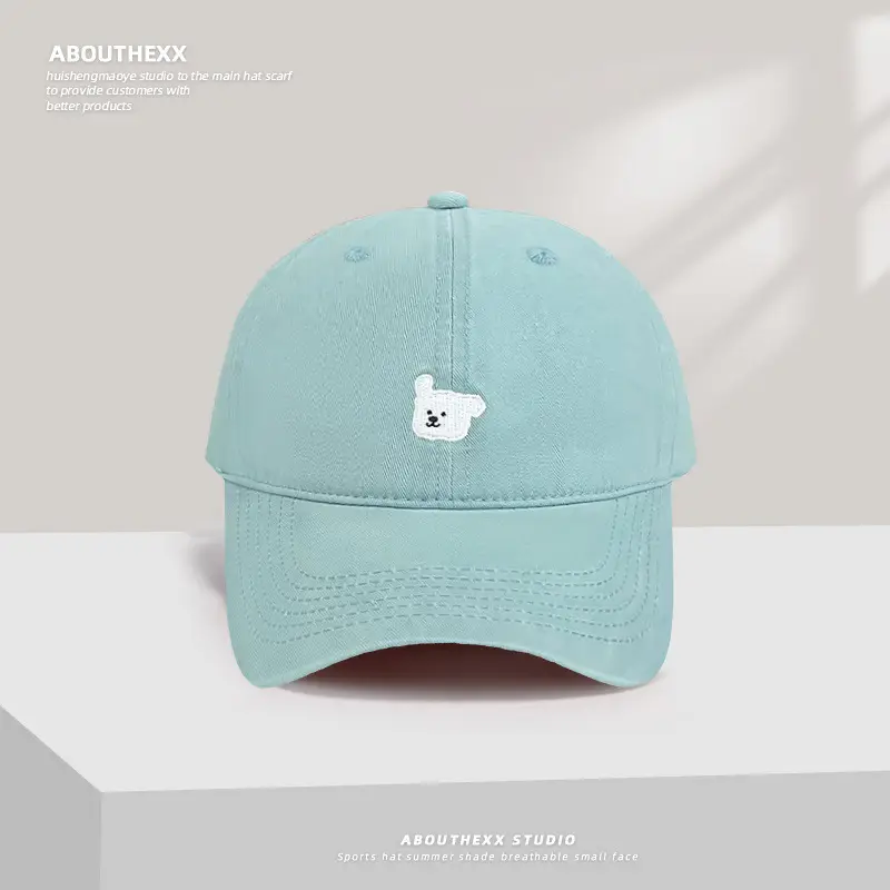 Japanese Style Vintage Puppy Cap Women's Korean Style Big Head Face Showy Couple's Cap Wide Brim All-match - Image 8