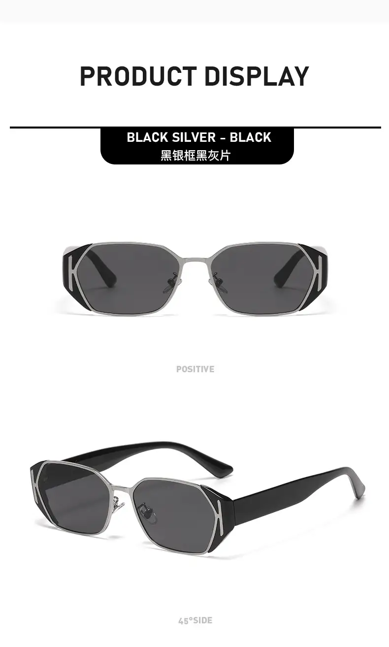 Retro Ice Cube Sunglasses Women Square Face Anti-UV — feature 17