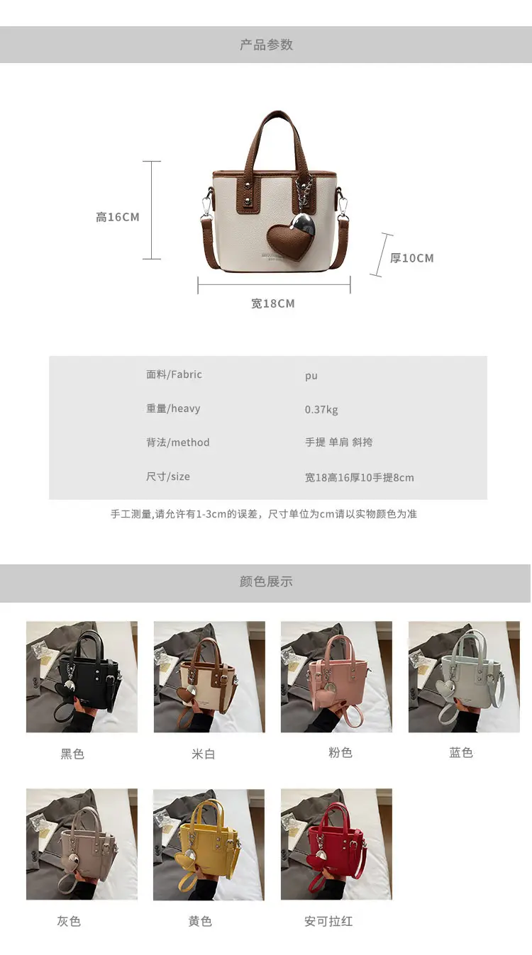 Women's Yellow Leather Bucket Bag with Shoulder Crossbody Strap — feature 5