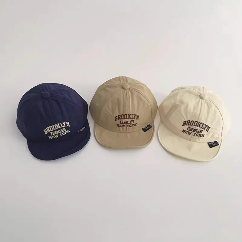 Brooklyn New York Baby Caps Summer New Green Red Blue