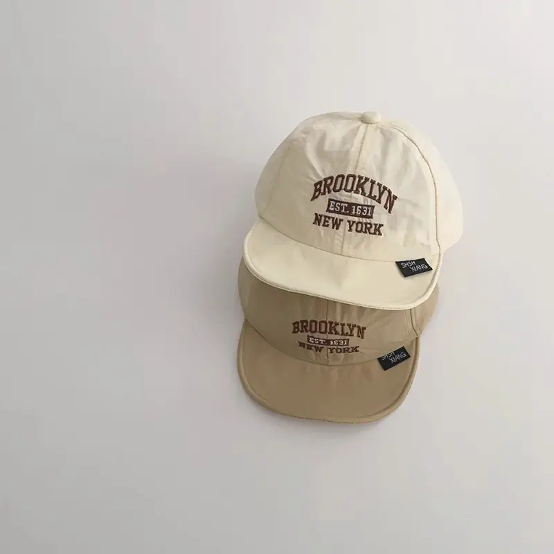 Brooklyn New York Baby Caps Summer New Green Red Blue