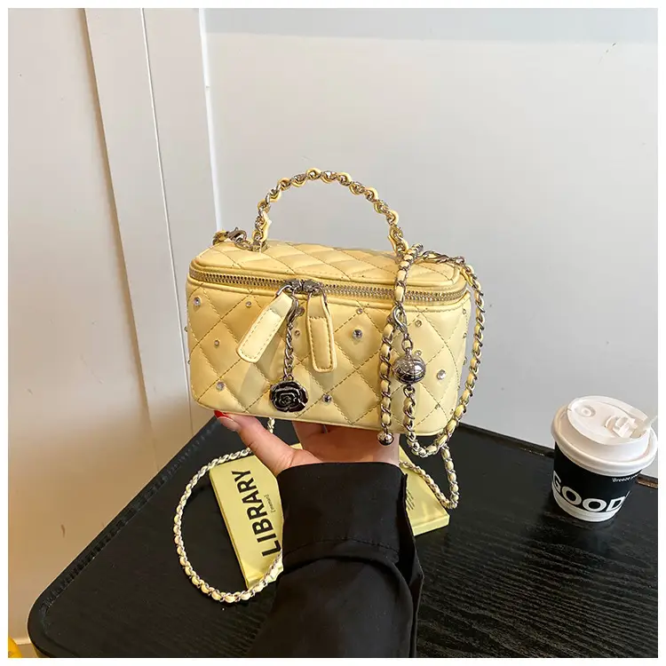 Diamond Studded French Style Mini Crossbody Bag — feature 23