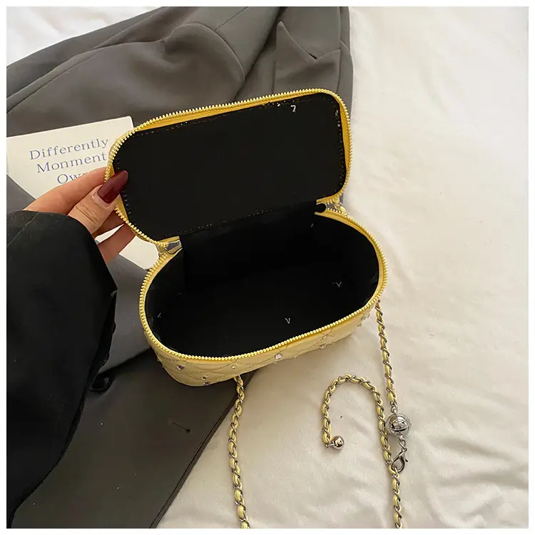 Diamond Studded French Style Mini Crossbody Bag — feature 5