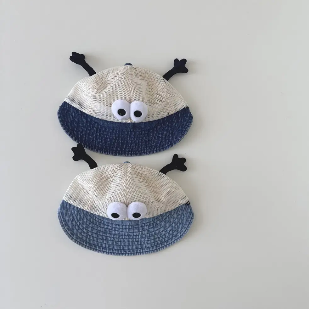 Baby Korean Hat with Eyes and Antlers for Kids