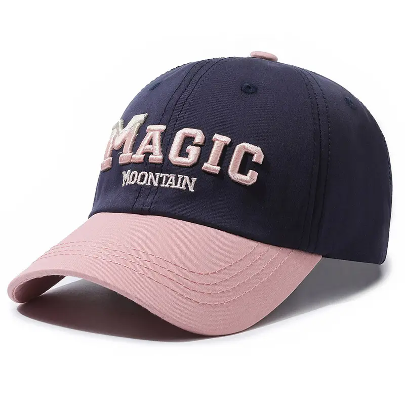 Magic Mountain Baseball Cap for Men Women Navy Pink