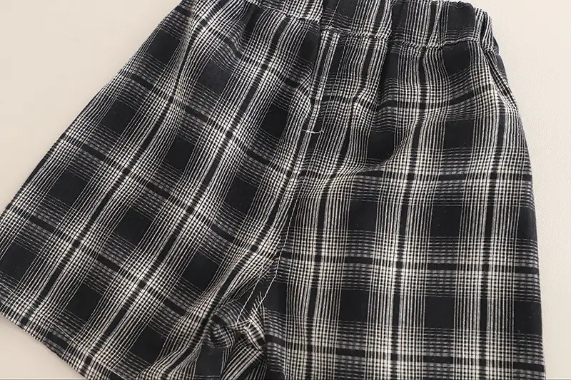 2025 Plaid Casual Two-Piece Set for Boys Summer β feature 15