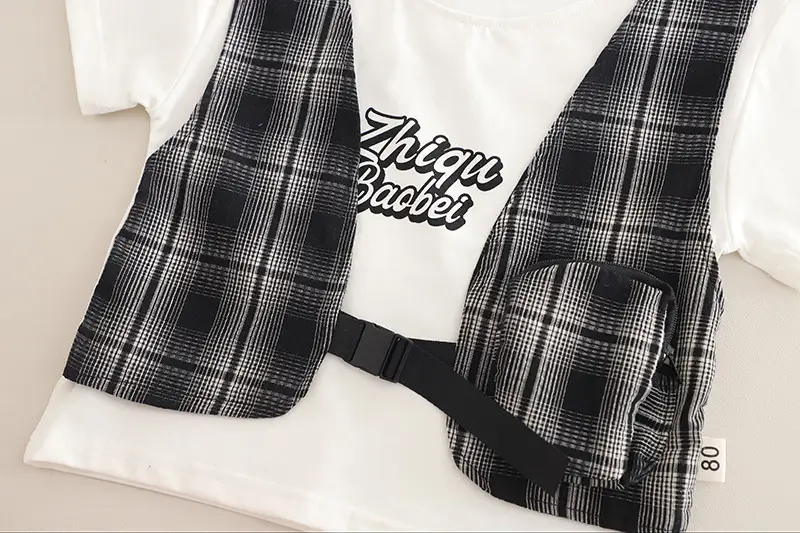 2025 Plaid Casual Two-Piece Set for Boys Summer β feature 7
