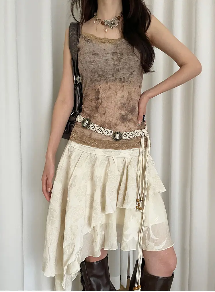 Vintage Ethnic Handmade Belt Women's Skirt Jeans Bohemian Style — feature 11
