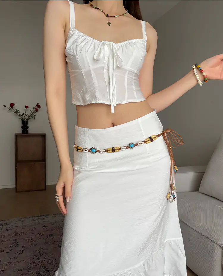 Vintage Ethnic Handmade Belt Women's Skirt Jeans Bohemian Style — feature 19