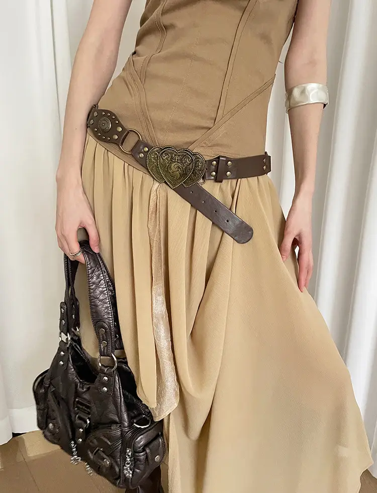 Vintage Ethnic Handmade Belt Women's Skirt Jeans Bohemian Style — feature 3