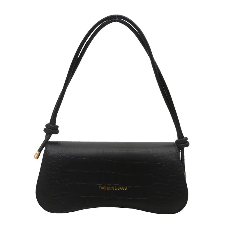 White Pure Texture Armpit Bag for Women 2025 - Image 9