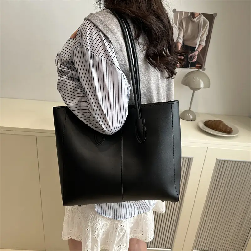 Women Retro Brown Tote Bag 2025 New Style