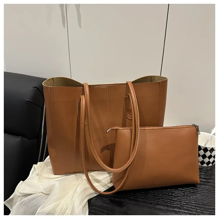 Women Retro Brown Tote Bag 2025 New Style — feature 10