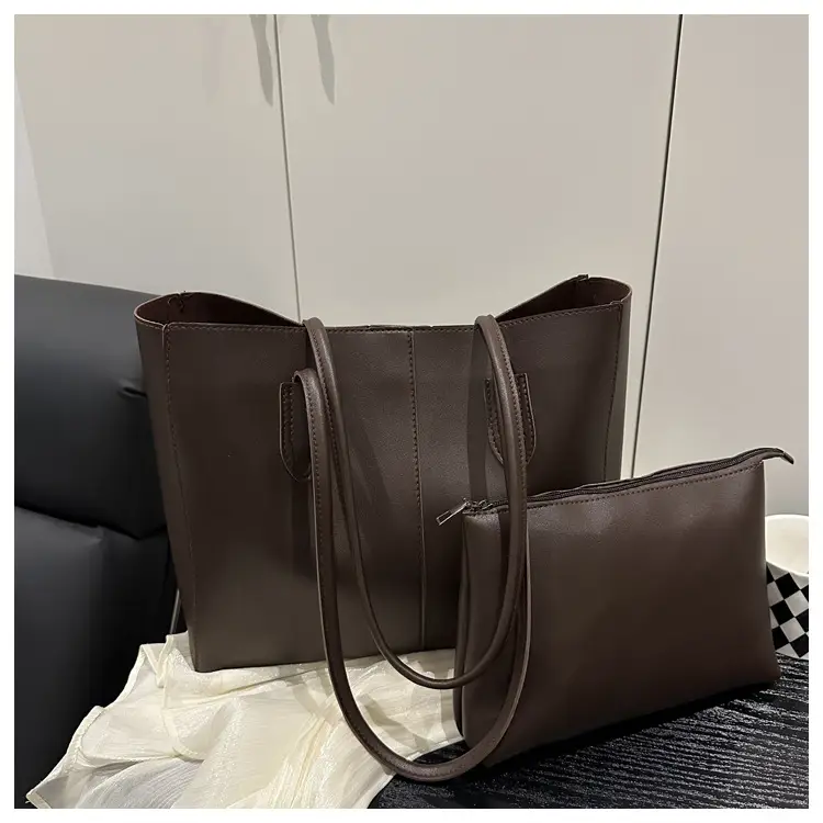 Women Retro Brown Tote Bag 2025 New Style — feature 12