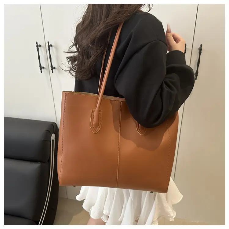 Women Retro Brown Tote Bag 2025 New Style — feature 15
