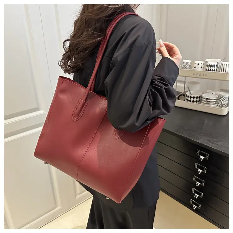 Women Retro Brown Tote Bag 2025 New Style — feature 30