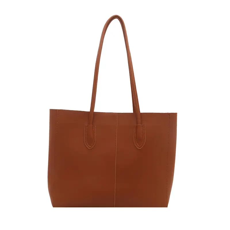 Women Retro Brown Tote Bag 2025 New Style