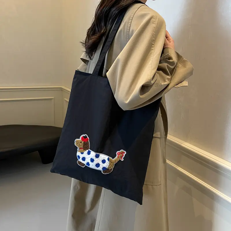 Women Embroidered Cartoon Tote Bag Large Capacity - Image 10
