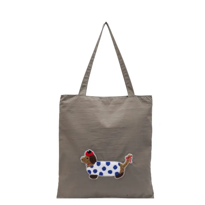 Women Embroidered Cartoon Tote Bag Large Capacity - Image 11