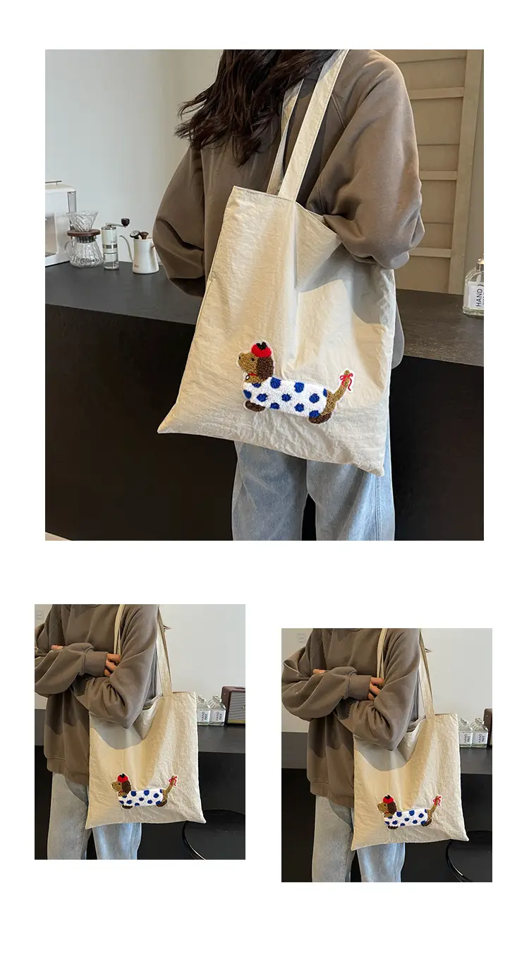Women Embroidered Cartoon Tote Bag Large Capacity — feature 14