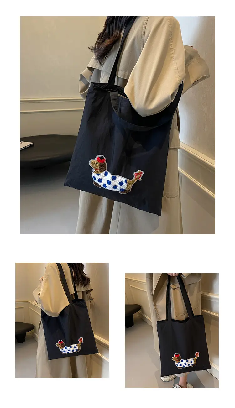 Women Embroidered Cartoon Tote Bag Large Capacity — feature 16
