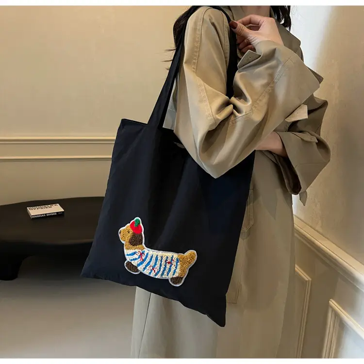 Women Embroidered Cartoon Tote Bag Large Capacity — feature 21