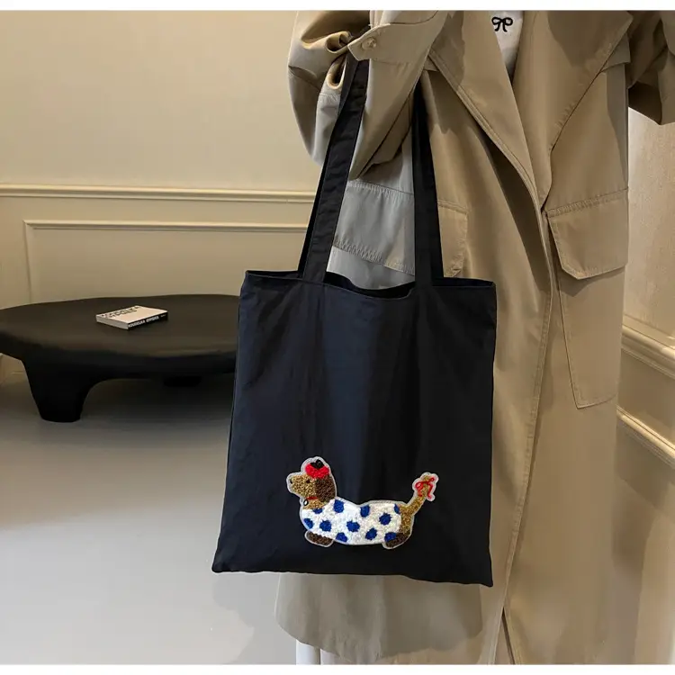 Women Embroidered Cartoon Tote Bag Large Capacity — feature 24