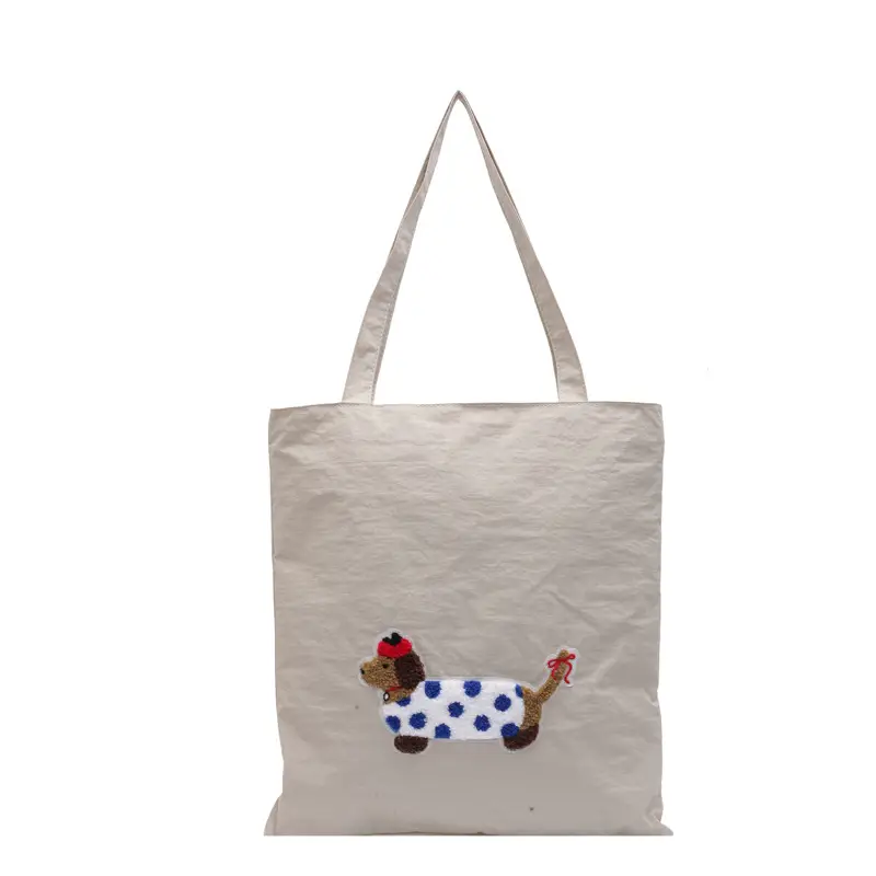 Women Embroidered Cartoon Tote Bag Large Capacity - Image 5